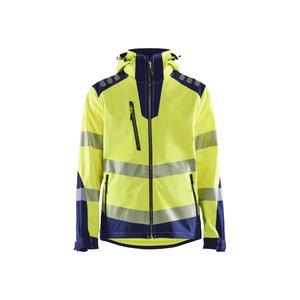 BLAKLADER - 449125133389XL Chaqueta Softshell Hi-Vis Amarillo/Azul marino-EAN 7330509690550 ROPA DE TRABAJO DE LA HI-VIS - Product Image 1