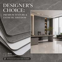 Panneau mural en cristal de carbone assorti au matériau, finition coordonnée pour une solution de design intérieur intégrée