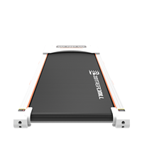 Ultraflaches elektrisches Schreibtisch-Laufband mit 1,5 PS leisem Motor, Smart Walking Pad, LED-Display, Diamantband, tragbares Laufgerät für
