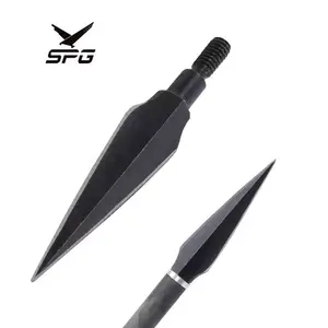 SPG射箭140谷物旋入式箭头ID 6.2毫米箭头尖反曲复合弓狩猎宽头户外工具