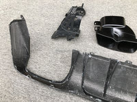 Lame de pare-chocs arrière en Fiber de carbone sèche avec embouts de silencieux d'échappement légers pour Benz W213 classe E E63 AMG Sport 2017-2019