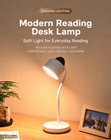 Lampe de bureau LED respectueuse des yeux, col de cygne, sans scintillement, pour la lecture des étudiants