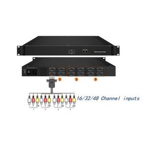 Hondao sdb4800sa IP đầu ra 16 <span class=keywords><strong>32</strong></span> 48 kênh PAL NTSC AV RCA để <span class=keywords><strong>IPTV</strong></span> mã hóa SD MPEG4 H.264 CVBS để IP mã hóa - Product Image 2