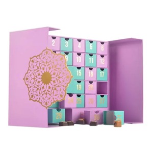 Custom Printing Cardboard Paper Beauty Cosmetic Colorful Simple <b>Calendar</b> Christmas Gift Packaging Box - Product Image 1