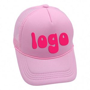 Casquette de sport Triple Union de haute qualité pour enfants, en coton avec sangle arrière, casquette d'été en maille pour femmes, casquette de baseball personnalisée en mousse - Product Image 1