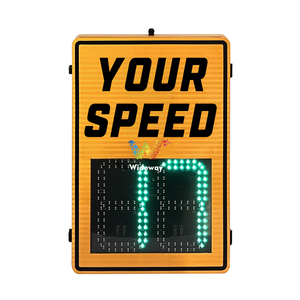 Señal de Advertencia de Velocidad con Radar para Tráfico Exterior, Cara Sonriente y Llorona, Señal de Límite de Velocidad con Radar Solar - Product Image 1
