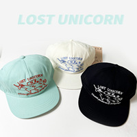 Casquette de baseball pour enfants à motif licorne, 5 panneaux, visière plate, structure souple, avec logo personnalisé OEM, vente en gros d'usine, casquette snapback pour enfants