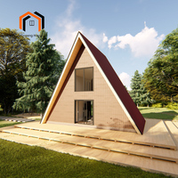 Quacent Villa de luxe de faible hauteur à cadre en A très vendue Conteneur modulaire en acier étanche isolé thermiquement Préfabriqué Petite Maison Triangle