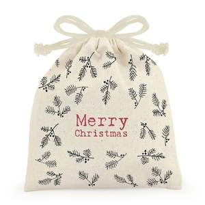 Sac à cordon en toile et coton à double ficelle personnalisé Emballage personnalisé avec taille et couleur personnalisées - Product Image 3