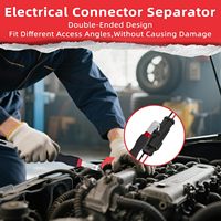 Alicates de Desconexión Eléctrica, Juego de 7 Alicates de Desconexión Eléctrica para Automóviles, Herramienta de Extracción de Conectores para Enchufes Tipo Push Tab