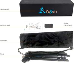 Mini trépied en aluminium léger professionnel Design pliable pour voyage en plein air DSLR Camera Phone Selfies - Product Image 6