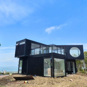 Casa Contenedor Rectangular de Diseño Industrial para Tienda, Solución de Construcción Modular Móvil - Product Image 1