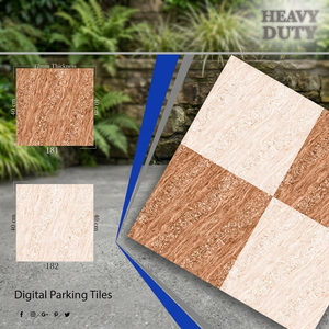 Vistaar Brand Digital Ceramic Heavy Duty Glazed Terracotta Outdoor Parking Floor Tiles 400x400mm - Product Image 6