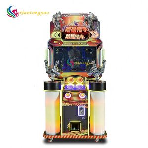 Máquina de Juego Arcade Metálica para Dos Jugadores, Simulador de Pistola Operado con Monedas, Juego de Disparos para Niños, Color Personalizado en Inglés - Product Image 3