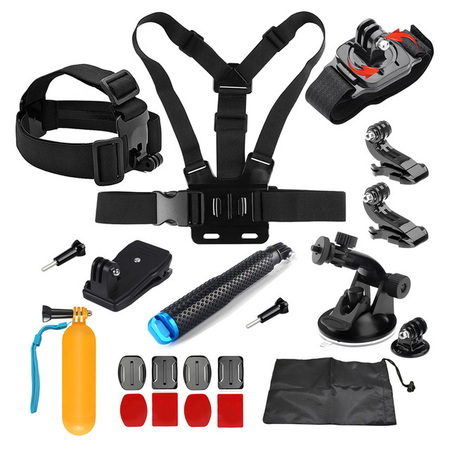 Factory Direct Sale Universal Go Pros Hero5/6 Accessory Kit Tripod Chest Head Strap Mount for Other Action Camera Accessories