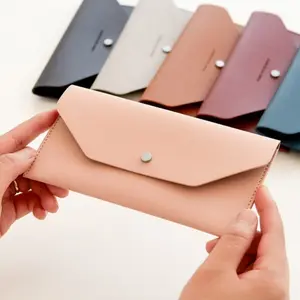 Custom Designer Wholesaler Vintage Money Clip Pu Leather Card Holder Purse Business Wallets For Women Fashionable