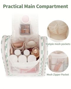 Hanging Travel Toiletry <b>Bag</b> Standing Toiletry Organizer with Hook <b>Large</b> Makeup <b>Cosmetic</b> <b>Bag</b> - Product Image 6