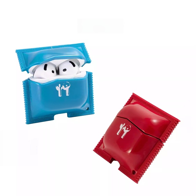 Bag-Shape Case for Airpods Pro 1/2 Pro4, Soft Silicone Creative Wireless Earbuds Protective Cover Shell