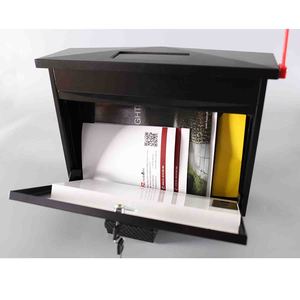 Buzón <span class=keywords><strong>de</strong></span> Pared con Cerradura, Números <span class=keywords><strong>de</strong></span> Casa Solares, Iluminación Nocturna, Números <span class=keywords><strong>de</strong></span> Dirección <span class=keywords><strong>de</strong></span> Metal, Buzón Exterior con Llaves - Product Image 4