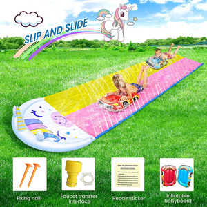 Unicornio de doble carrera para exteriores, tobogán inflable para niños y adultos en el jardín y la playa - Product Image 6