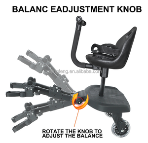 Passeggino 2-in-1 con Telaio in Lega di Alluminio Durevole, Sedile Rimovibile, Pedana Regolabile per Stare in Piedi, Accessorio per Passeggino - Product Image 5