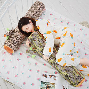 Oreiller en bois de souche d'arbre de simulation créative Sycomore Ginkgo Coussin d'arbre en peluche Bande de couchage Oreiller Impression couleur - Product Image 3