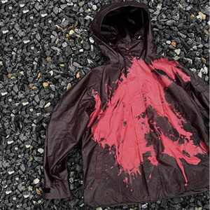 Giacca a vento reattiva con Zip di Design personalizzato Ouna giacca da esterno impermeabile per cambio temperatura dell'acqua da uomo - Product Image 2