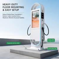 Nouvelle station de recharge pour véhicules électriques 22 kW, montage au sol, TYPE2, chargeur rapide pour usage commercial, OCPP1.6
