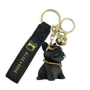 Hot Selling Design Customized Personalized 3D Dog Model Car Plastic PVC Key Chains