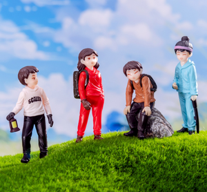 Pequeño 3D Adventure Mountaineer decoración del hogar figura personas niño niña pareja escultura estatuilla miniatura chico juguete fabricantes - Product Image 3