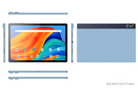 Tablette Android 13.0 OEM pour entreprise et jeux, design fin 10,5 pouces, RAM 8 Go, ROM 128 Go, carte SIM, coque métallique