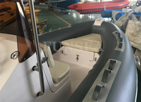 Coque gonflable en fibre de verre/aluminium, 16 pieds, 4.8 m, tube d'air gonflable, bateau à hélice de pêche, de sport à l'aviron