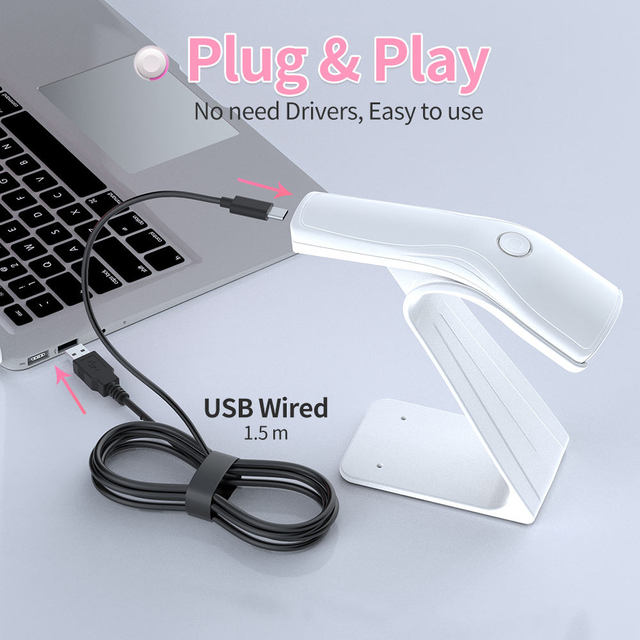 X-3501B Handheld 1D 2D Barcode Scanner Wireless USB QR Code Scanner with 1-Year Warranty in Stock
