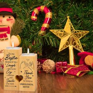 Portacandele <span class=keywords><strong>in</strong></span> <span class=keywords><strong>legno</strong></span> a forma di cuore rettangolare portacandele tealight portacandele <span class=keywords><strong>candeliere</strong></span> decorativo - Product Image 2