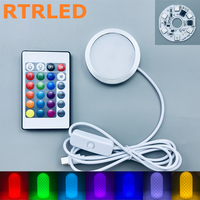 Kit d'éclairage amélioré pour imprimante 3D, lampe LED RGB ronde avec télécommande Type-C pour applications Bambu Lab Light Kit 001