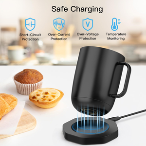Nueva Base Calefactora Inalámbrica USB para Tazas con Control de Temperatura, Calentador Inteligente para Tazas de Agua, Café y Leche - Product Image 6
