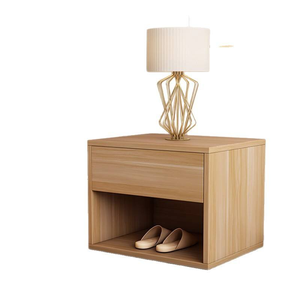 לילה מעץ מלא יוקרה בסגנון מודרני, חסכון קומפקטית וחסכוני עם קיבולת אחסון גדולה - Product Image 5