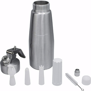 Distributeur de crème fouettée professionnel le plus vendu avec 3 buses de décoration - Product Image 2