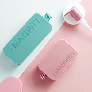 Square <strong>Shampoo</strong> <strong>Bottle</strong> 350ml 450ml HDPE PE Soft Touch UV Printing Press Pump Luxury Custom Logo Eco Friendly <strong>Refillable</strong> Cosmetic - Product Image 3