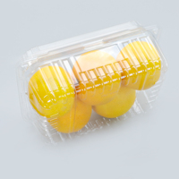 Boîte en plastique carrée blister jetable personnalisée 750B emballage de stockage transparent de qualité boisson alimentaire en vrac pour le stockage personnalisé