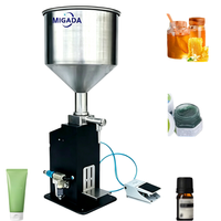 Machine de remplissage pneumatique A02 pour crème, shampoing, pâte cosmétique, pâte de sésame, crème de viande, miel, beurre, beurre de cacahuète, jus
