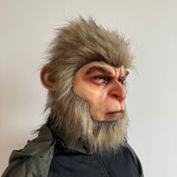 Nouveau Masque de singe en latex pour Halloween, pour adultes, pour cosplay