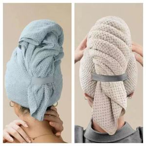 Salvietta per capelli all'ingrosso di alta qualità per asciugamani in microfibra con asciugatura dei capelli - Product Image 5