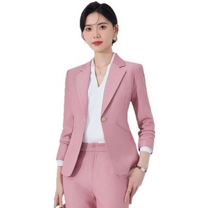 Women's Suit Set Polyester Full Sleeve Spring Office Lady Anti-Wrinkle Formal <b>Work</b> Wear - Product Image 5