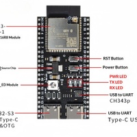 ESP32-S3-DevKitC-1 WiFi N16R8 Terintegrasi untuk Kit Pengembangan IoT Protokol USB Cerdas AI yang Kompatibel