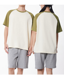 MT2595  Ventes chaudes Nouveautés Personnalisées 3XL 250 GSM 100% Coton T-shirts Raglan multicolores T-shirts de couple - Product Image 6