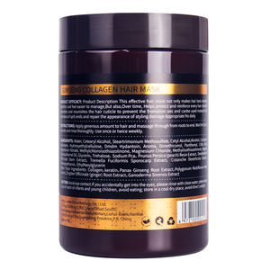 Частная этикетка травяной женьшень коллаген кератин маска для волос лечение - Product Image 3