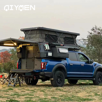 Camper pour camion, camping-car pop-up avec lit coulissant, plancher en plastique écologique, capacité de 2 personnes pour pick-up 4x4 à plateau