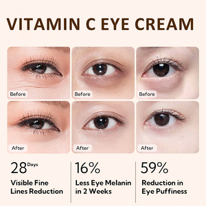 Bosman OEM ODM cuidado de la piel fábrica logotipo personalizado 20ml vitamina C cafeína bolsa de ojos crema vitamina C ojeras contorno de ojos crema - Product Image 4