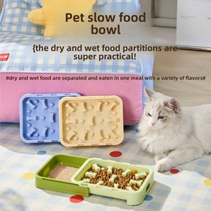 Gamelle anti-étouffement rétractable pour chien et <span class=keywords><strong>chat</strong></span>, en plastique, pour usage intérieur, protection anti-suffocation, facile à nettoyer - Product Image 3